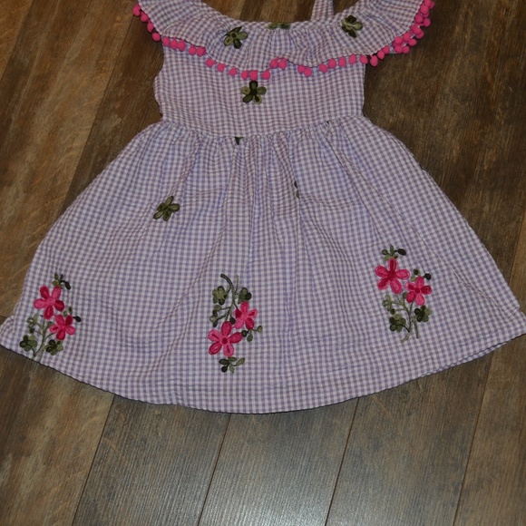 Rare Editions - Purple and White Checker Dress - Picture 2 of 7